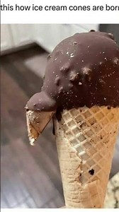 is this how ice-cream cones are born 😂
