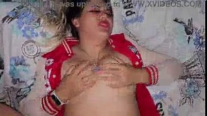 BLONDE COLLEGE STUDENT GETS FUCKED IN A BASEBALL JACKET.