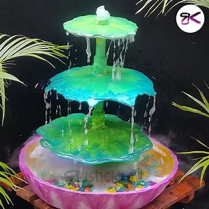 22K views · 921 reactions | Beautiful Step-Drop Waterfall (DIY) ⛲ #Waterfall #DIY #gardendecor | RusticKraft | Facebook