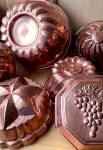 Vintage Copper Molds, Fruit Bowl, Blancmange Pudding Mold, Kitchen Tidy, Antique Copper Molds, Jelly Molds, Metal Jelly Molds. - Etsy