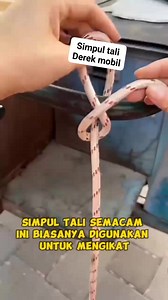 Cara ikat simpul tali untuk menderek mobil #derekmobil #simpultali #mobil | variasi mobil dan motor