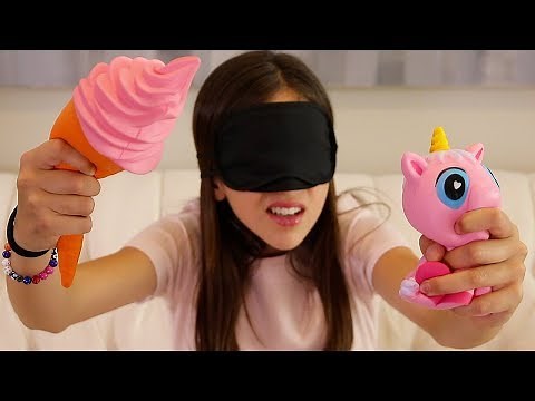 BLINDFOLD CHALLENGE!! - Squishies Edition