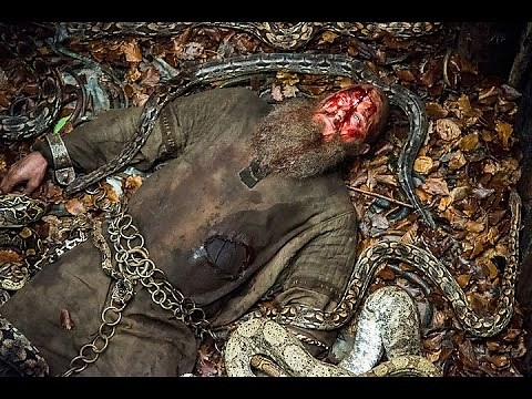 Vikings S04E15 - Ragnar's death - Pit of snakes