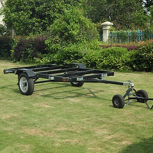[Hot Item] 4X8 5X8 Folding Car /Utility Trailer/ Black Foldable ATV Trailer