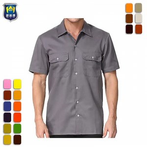 [Hot Item] Short Sleeve Button Down Work Shirt Pockets