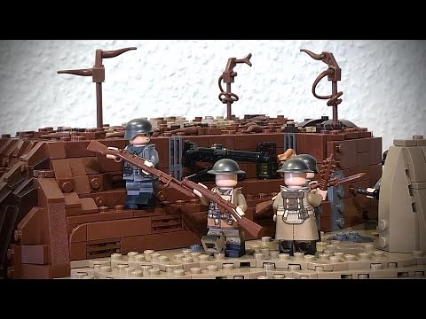 TIMELAPSE: LEGO WW1 Trench Warfare 1918 MOC Speed Build | Kaiserschlacht near St. Quentin