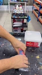 Do you really need to seal your Aqua Cast piece? 🤔 Left: Protected with Hydroflow Sealer - Eggshell 🛡️ Right: Unsealed, porous, less vibrant and prone to stains ❌ Sealing your Aqua Cast Turbo creation with Hydroflow Sealer enhances the longevity and leaves a flawless finish. #hydroflow #ecoresin #resinart #creativeworld2025 #beforeandafter | Eli-Chem Resins Ltd