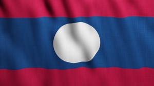 Download Laos Flag Waving  for free