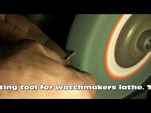 This video will teach you how to sharpen watchmakers lathe cutting tools