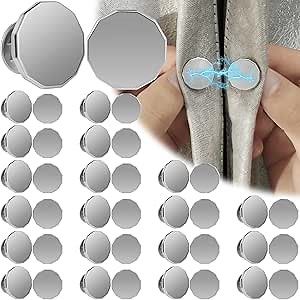 20Pairs Curtain Magnets Closure, Magnetic Curtain Buckle, Heavy-Duty Powerful Strong Magnetic Curtain Clip, Multipurpose Windproof Curtain Weight Magnetic Curtain Buckle for Bedroom Shower Liners