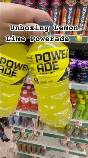 Unboxing Lemon Lime Powerade 🍋