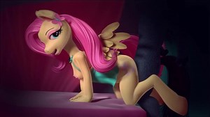 动画片《我的小马驹》中明亮性感的马骑在鸡巴上