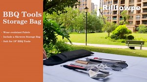 Grill Storage, BBQ Bag for Outdoor Grilling, Grill Tool Storage, BBQ Hardware and Tool Grill Storage