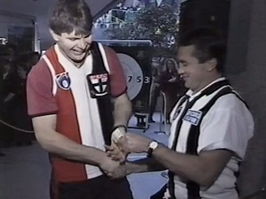 34K views · 142 reactions | Channel 10 News report after week one of the 1992 AFL finals matches. Hawthorn have their wake at the Saloon in Sth Yarra, Danny Frawley wins a game bet with Tony Shaw and Paul Kelly wins Swans B&F. https://www.youtube.com/user/Gezza1967 | VFL AFL 20th Century History Photos Videos Memories | Facebook