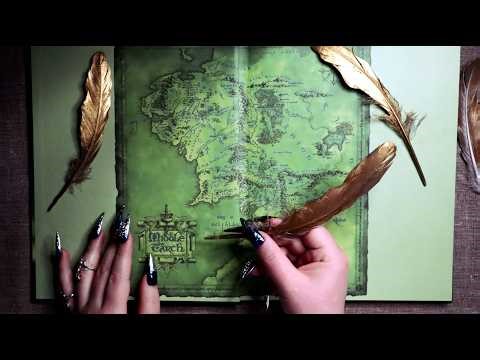 ASMR The Lord of the Rings Book Page Turning, Gentle Tapping, Tracing 📒 Whispering & Inaudible