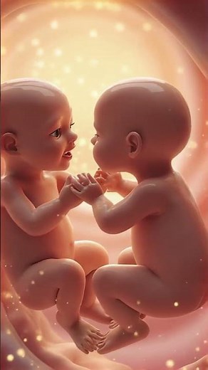 Twin Babies Moving & Smiling Inside the Womb #baby #twinmoments #pregnancy