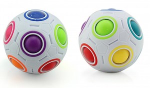 [Hot Item] Factory Direct Sale Brain Teaser Game Rainbow Puzzle Ball Magic Rainbow Ball Fidget Puzzle Ball