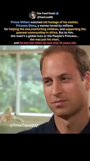 Prince William Watching Princess Diana Years After Her Death #shorts