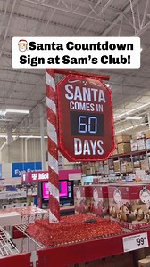 175K views · 142 reactions |  IT’S BACK! This Santa Countdown Sign at Sam’s Club is so cute! Counting down from 60 days to 0, this festive sign features LED lights and comes with a remote and is $119.96 (which is sadly $20 more than last year). Good for both indoor and outdoor use! #samsclub #christmasdecor #christmas2025 | Sam’s Club Lovers | Facebook