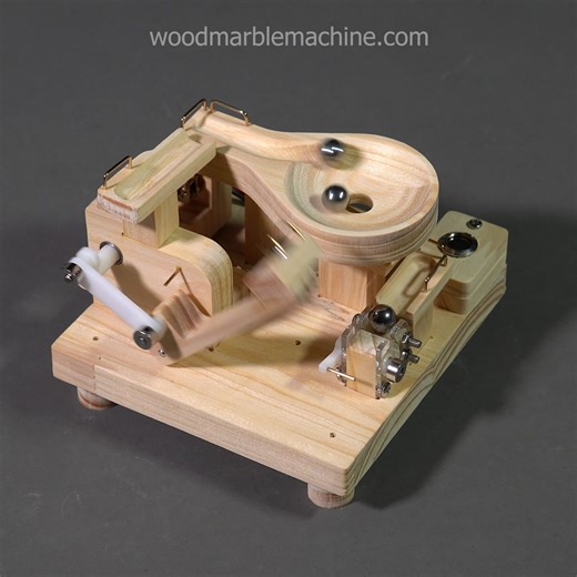 A “wow” gift for engineers, DIYers, and desk-setup lovers. Mini Marble Machine No.2 - Compact, silky-smooth motion, ready to enjoy. - 60 second stress reset between tasks. - a tiny kinetic sculpture build to last. Shop at https://woodmarblemachine.com | Wood Marble machine