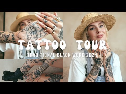 TATTOO TOUR LEG SLEEVES & MORE | Tattoo Tour 2024 | All of my tattoos