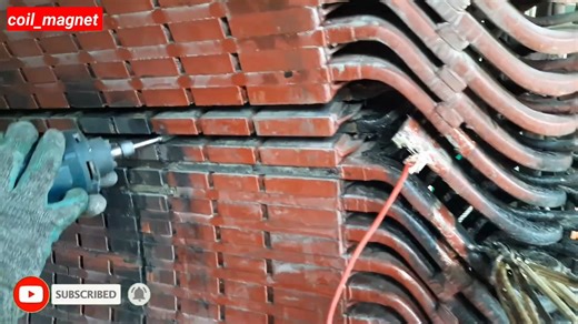 Amazing replacement of two coils of the electromotor 4500kw 1000RPM #motorwinding #soldering #motor | Captain work