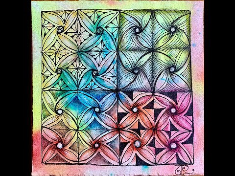Well by Zentangle® tangle tutorial with Annie Reiser, CZT
