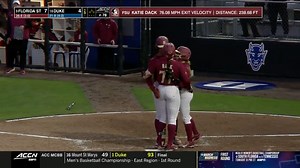 Katie Dack getting it DONE 💣 #NCAASoftball x 🎥 ACCN / Florida State Seminoles Softball | NCAA Softball