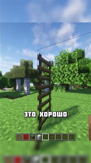 ЛЕСТНИЦА В МАЙНКРАФТЕ ОЧЕНЬ СТРАННЫЙ БЛОК #shorts