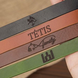 New - engravable leather bracelets! 🆕 We make bracelets by hand from the highest quality natural leather and stainless steel parts. The special highlight is the engraving created by you. New → https://www.bakli.lt/en/bracelets | Bakli
