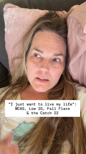 💔 This is what living with Mast Cell Activation Syndrome (MCAS), POTS, and Ehlers-Danlos Syndrome really looks like. Especially when you mix in #hypoimmunogammaglobulinemia 😳 👉🏻One day I’m okay… and the next, my body turns on itself. My low immunoglobulin levels trigger a mast cell flare that feels like the flu—but worse. 🤒 👉🏻The only treatment? Immunoglobulin infusions made from donor plasma. 😩But here’s the catch: my body attacks the very treatment meant to help me, making me even sick