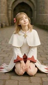 【FF3ジョブ紹介】白魔導士はどんなジョブ？をキュートな女性が着用レビュー　#ff3 #finalfantasy #aimovie #aivideo #ファイナルファンタジー3