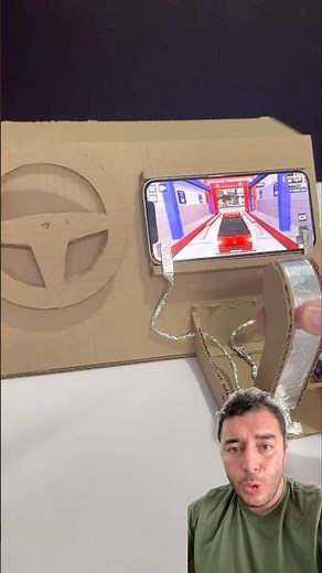 He made a game console out of cardboard😳😍😍