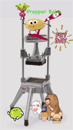 French fry maker potato cutter #fries #frenchfries #potatoes #homemade #food #dinner #snack #cook #chef commercial kitchen #kitchengadget PrepperBabeMinecraft Baby Sitter's ClubPrepperBabes GroupPrepperBabe.com USA DealsAmazon.comAmazon Home@ | PrepperBabe