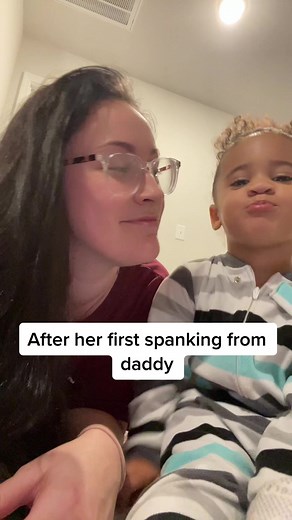 Girl Receives First Spanking from Daddy