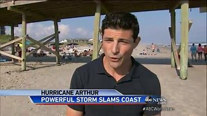 Hurricane Arthur Slams North Carolina