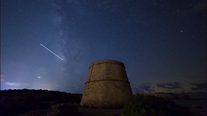 We tried to capture Perseids meteor shower last night...there are some here but you'd never notice over the aeroplanes. | Ibiza Spotlight