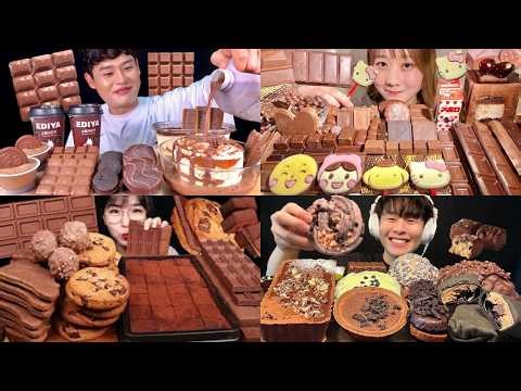 🍫 INSANE DESSERT ASMR MUKBANG 🤤 Chocolate, Ice Cream & Cake Eating Compilation 🍰