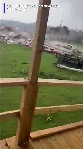 Roof ripped off home during tornado