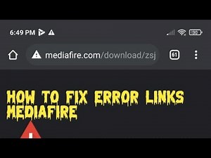 how to fix error links mediafire 🔥