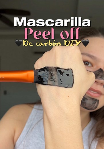 Mascarilla peel off de carbón casera paso a paso