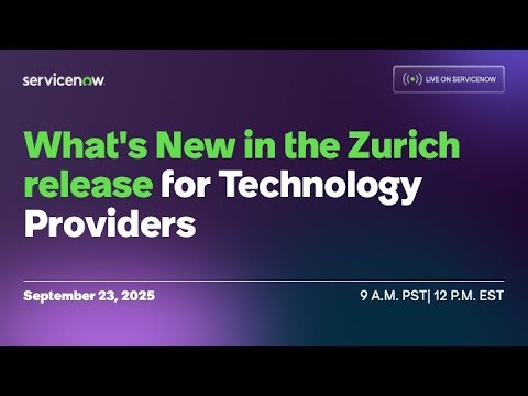 What's New in the Zurich release for Technology Providers
