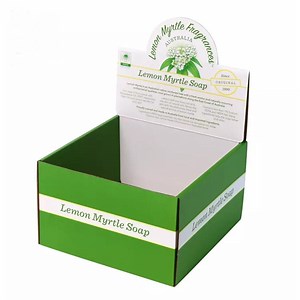 [Hot Item] Customized Cardboard Display Stand Counter Top Products Exhibition Paper Display Rack Cardboard Display Box