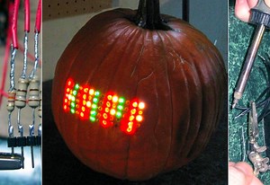 Pumpkin Carving With A 70 LED Matrix - SlashGear