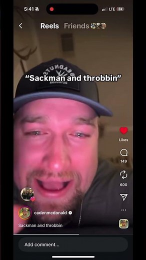 Sack man and throbbin 😂