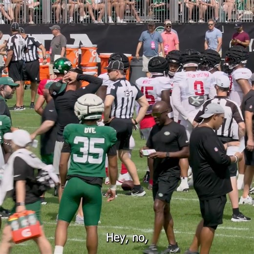 We definitely didn't hear Aaron hard count 😂 Who else can't wait for training camp? 👀 | New York Jets