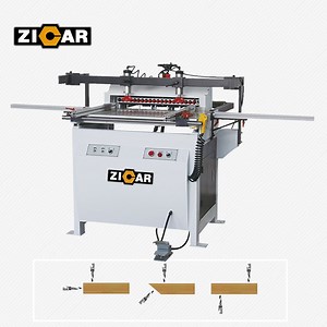 [Hot Item] ZICAR automatic single row bore hole drilling machine multi spindles wood boring machine