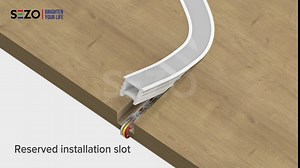 SEZO 16.4FT/5M Silicone LED Channel System DIY Spotless Flexible LED Neon Rope Tube IP67 Waterproof Suit for 8mm LED Strip Lights for Indoor Outdoor Lighting Installation (Size: 16x16mm)