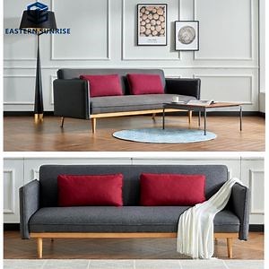 [Hot Item] French Grey Fabric 2021 Modern Style Sofa Bed for Single or Double