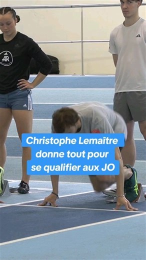 A 33 ans, Christophe Lemaître donne tout pour se qualifier aux JO de Paris 🏃 #jo #athlete #paris | actu.fr